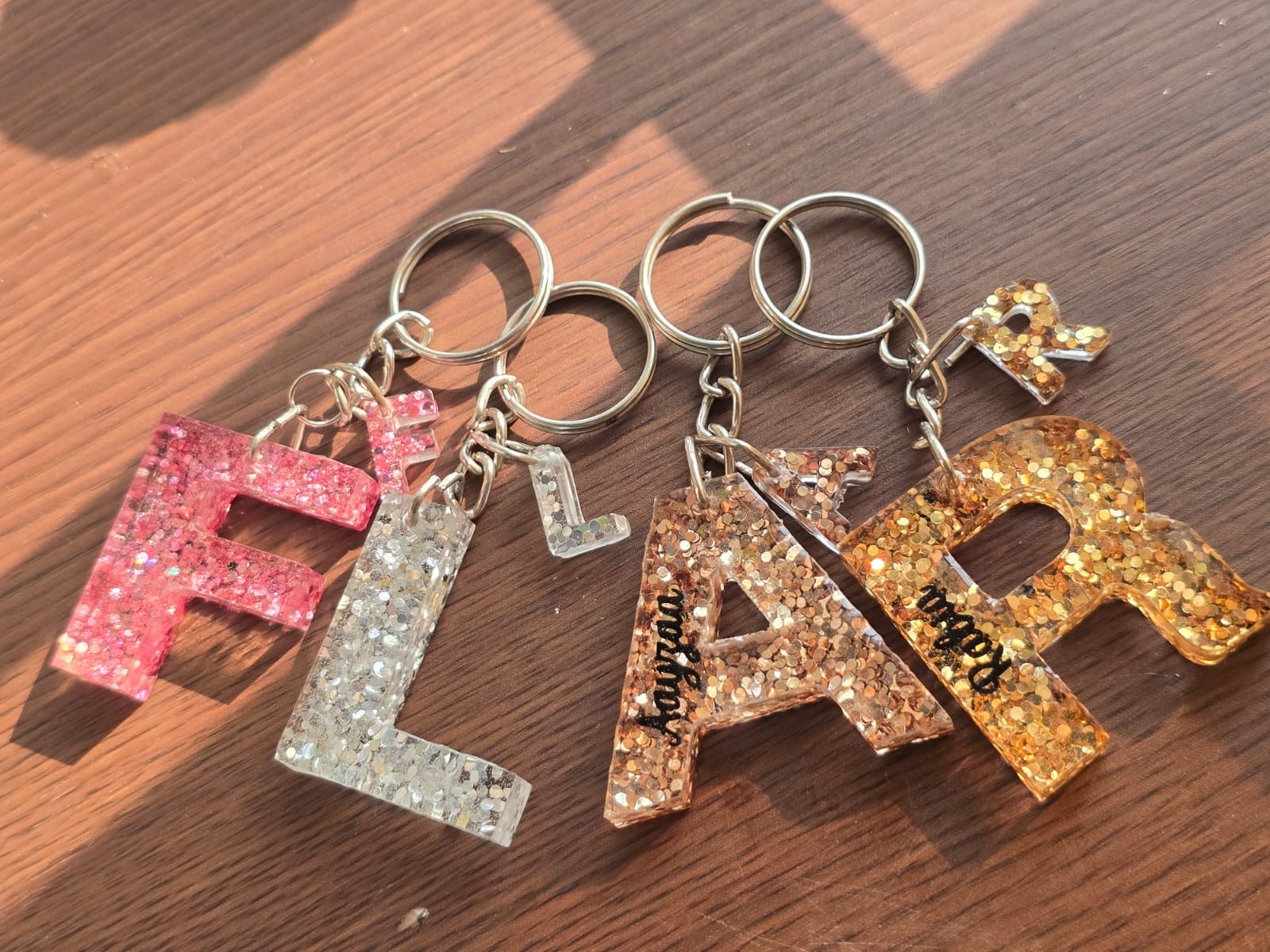 Resin keychains